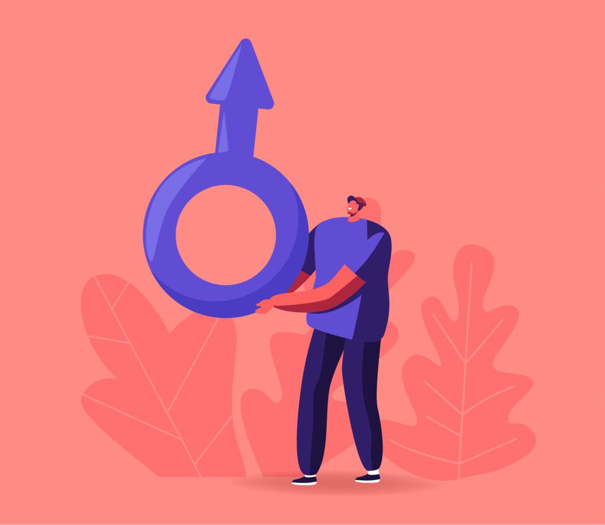 Masculinity,,Man,And,Testosterone,Concept.,Tiny,Male,Character,Hold,Huge Masculinity,,Man,And,Testosterone,Concept.,Tiny,Male,Character,Hold,Huge