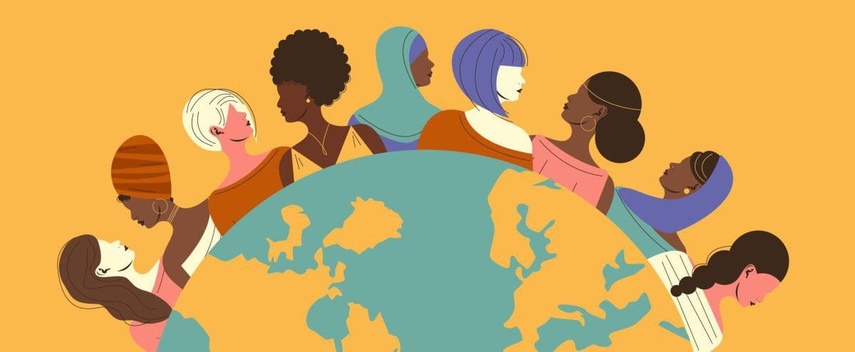 Women,Of,Different,Nationalities,And,Planet,Earth.,International,Women’s,Day. Women,Of,Different,Nationalities,And,Planet,Earth.,International,Women’s,Day.