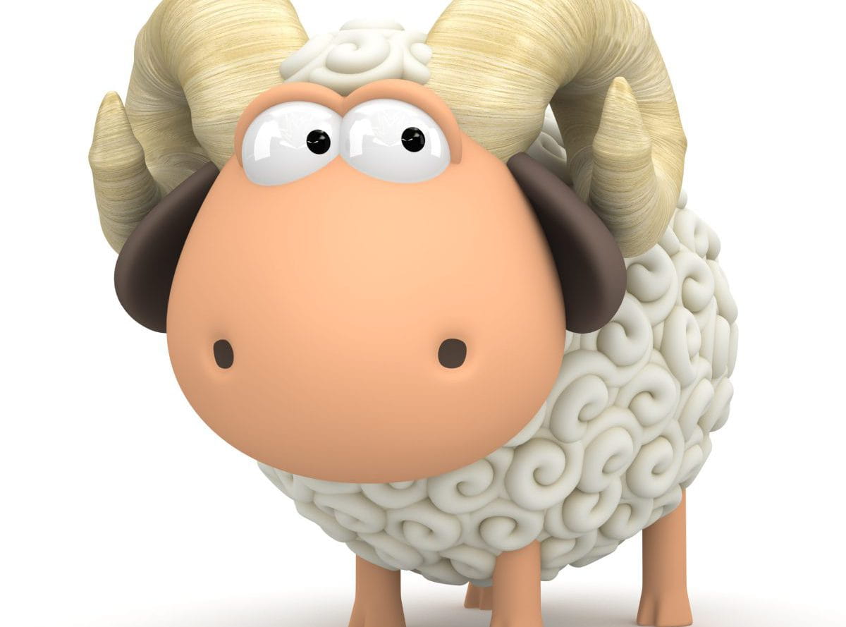 Symbol,Of,2015.,Sheep,On,White,Background.,Illustration,Of,2015 Symbol,Of,2015.,Sheep,On,White,Background.,Illustration,Of,2015