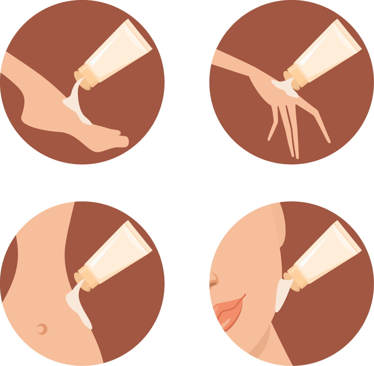 Cosmetic,Icons.,Creams,For,Different,Parts,Of,A,Body.,Vector, Cosmetic,Icons.,Creams,For,Different,Parts,Of,A,Body.,Vector,